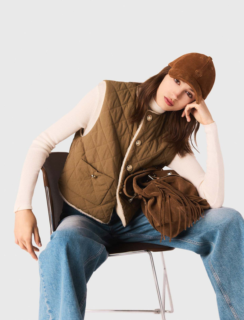Short sleeveless puffer jacket 5