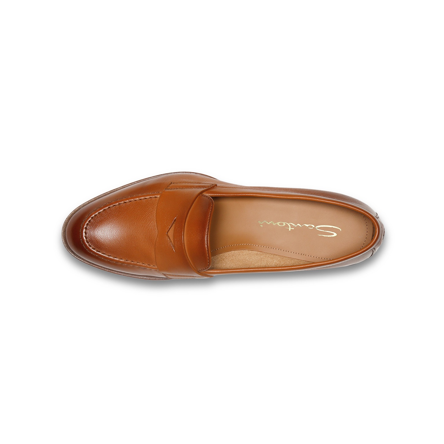 Women’s brown leather penny loafer - 5