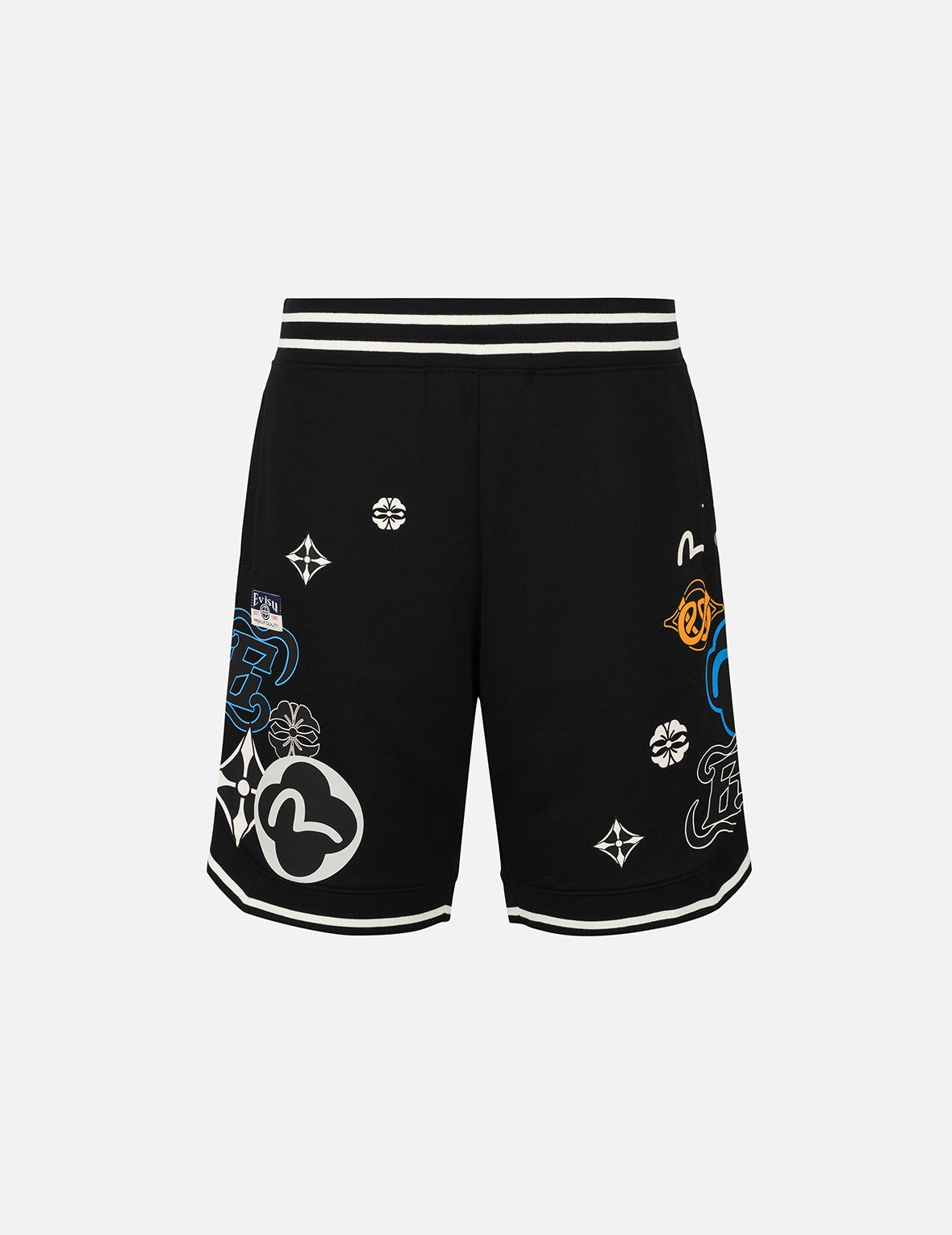 Allover Logo Print Fashion Fit Sweatshorts - 2