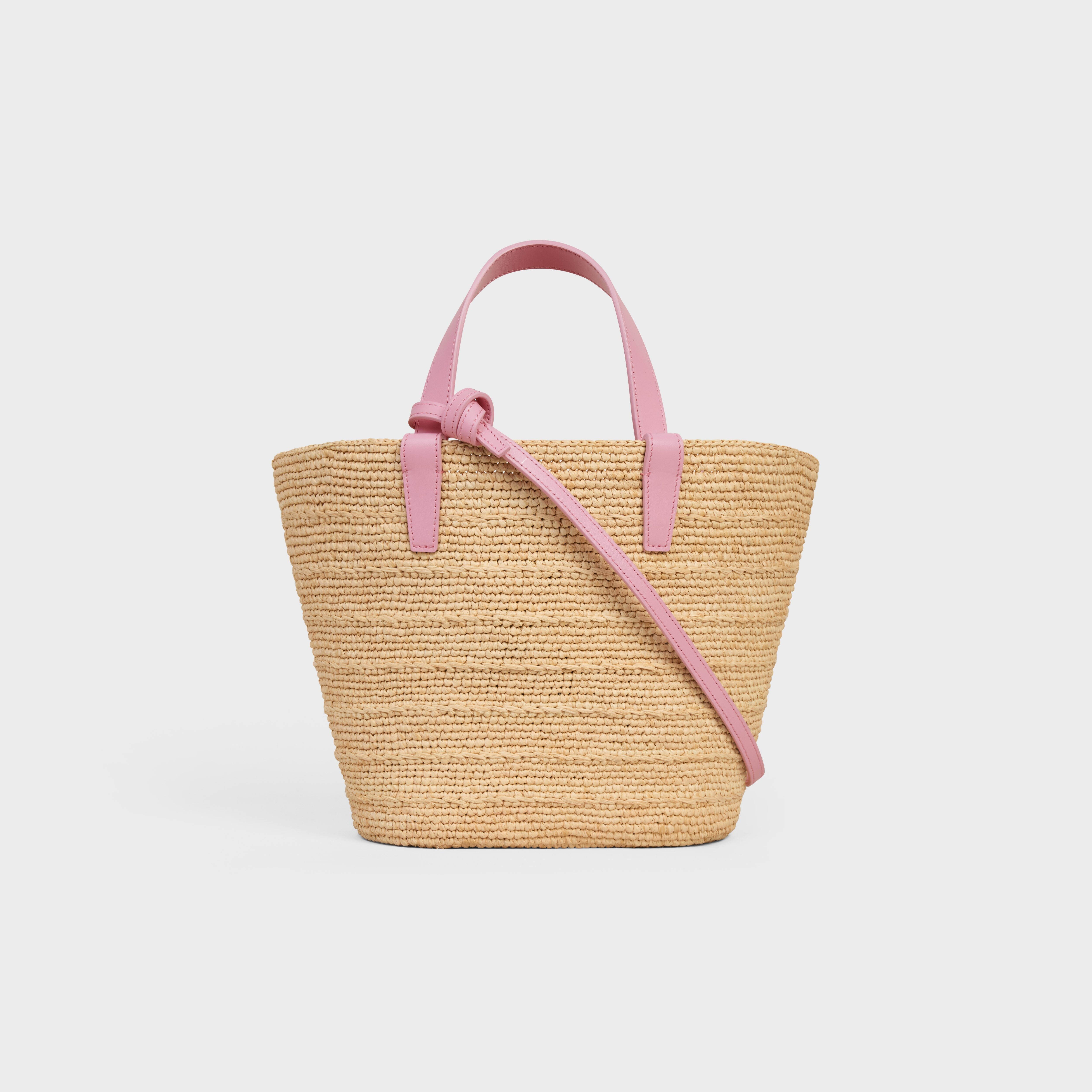 TEEN SUPPLE CELINE CLASSIC PANIER IN Raffia and calfskin - 3
