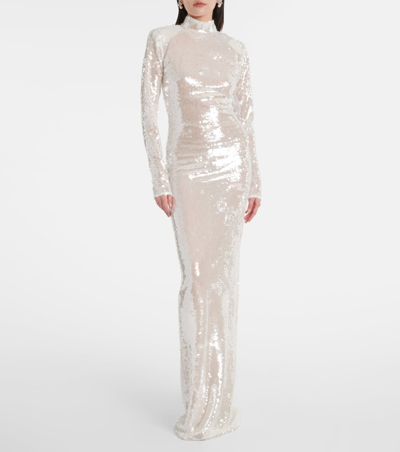 THE NEW ARRIVALS ILKYAZ OZEL Catroux sequined gown outlook