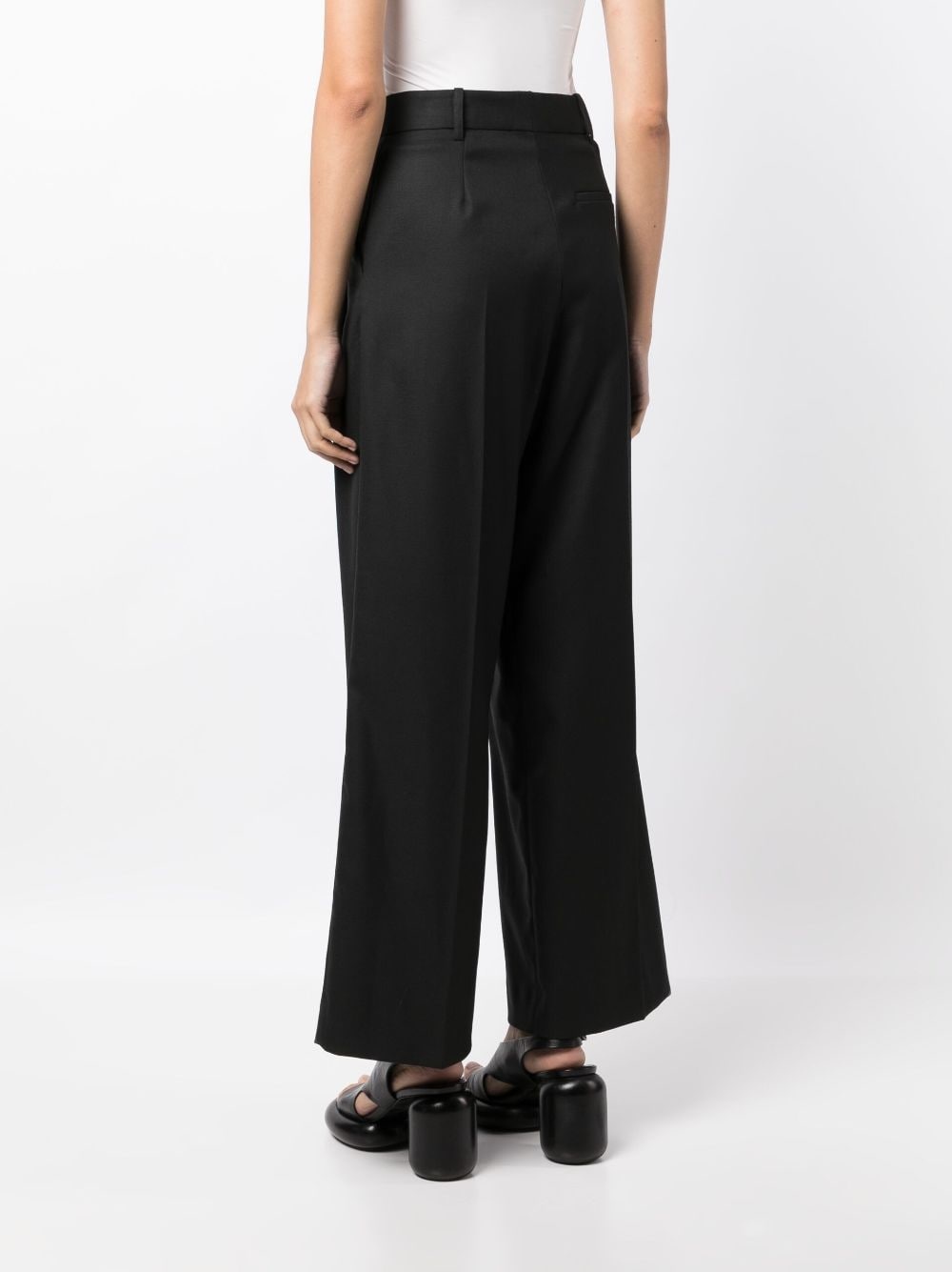 high-waist straight-leg trousers - 6