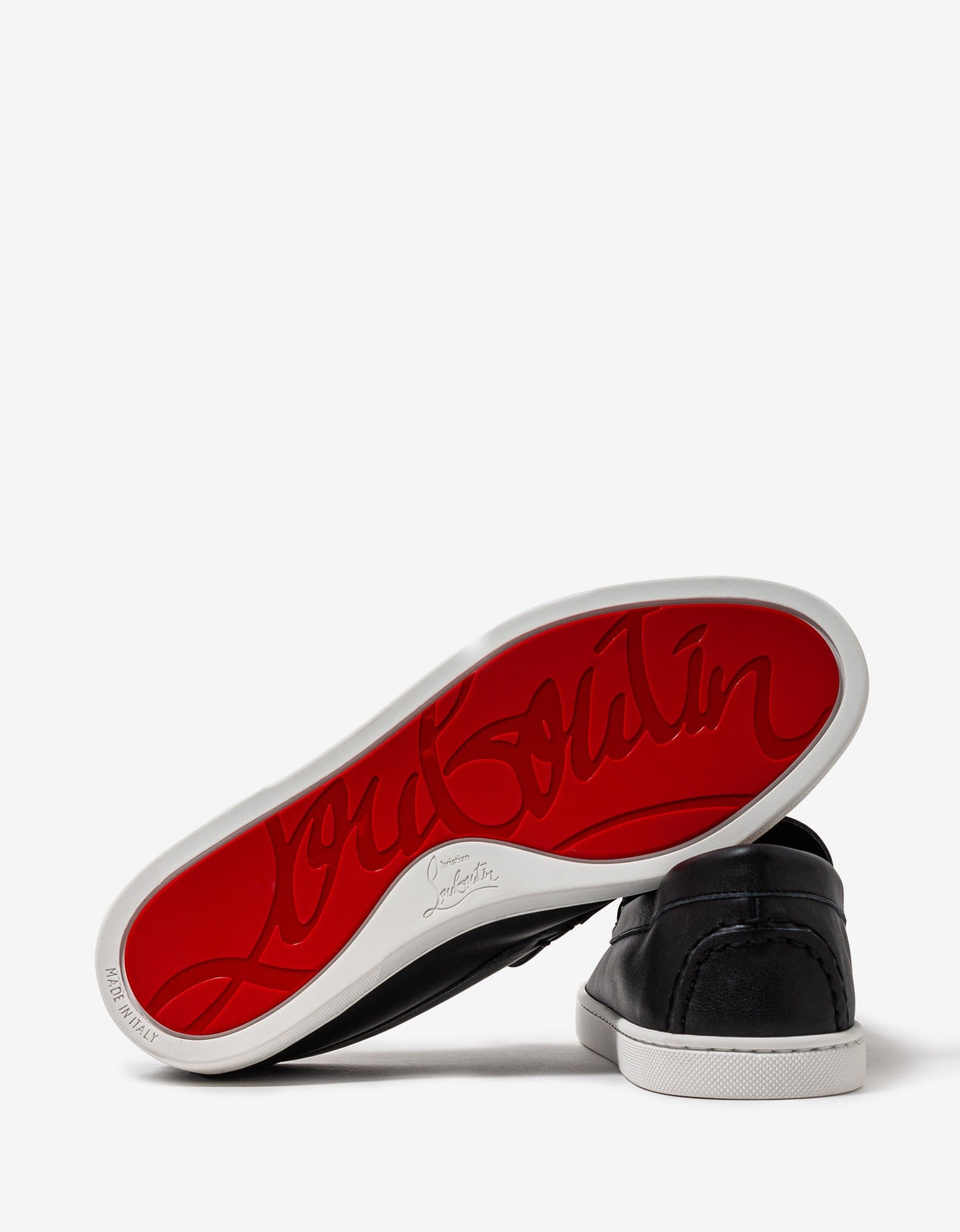 Christian Louboutin Varsiboat Black Leather Boat Shoes - 5