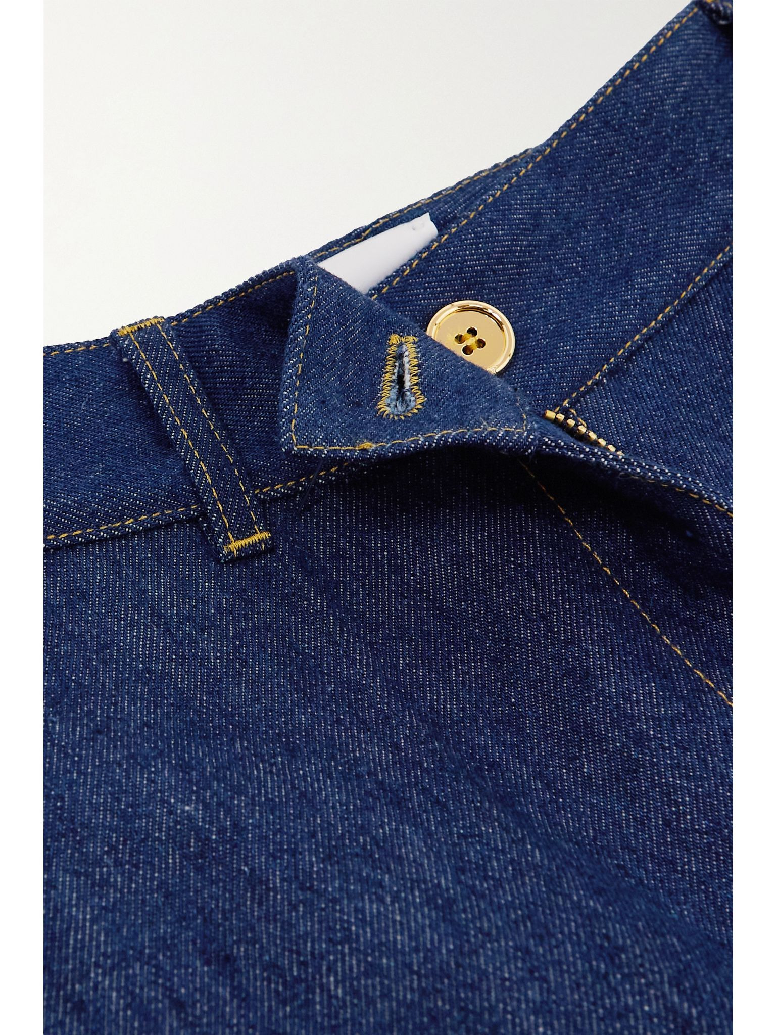 High-rise wide-leg organic jeans Blue - 5