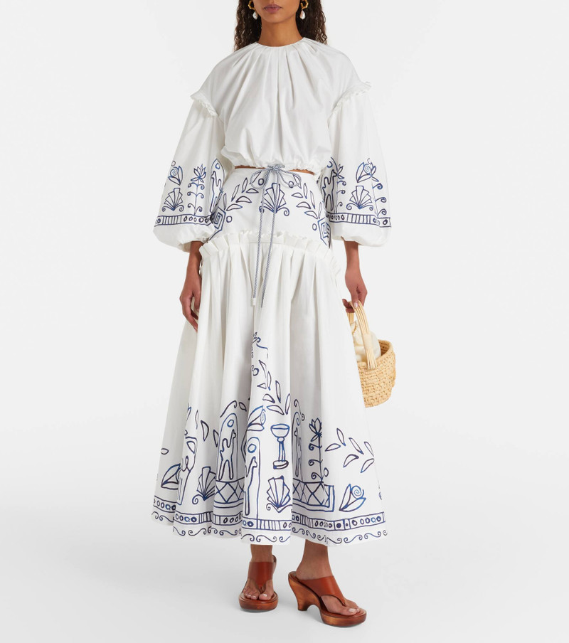 ALÉMAIS x LRNCE Leela printed cotton maxi skirt outlook