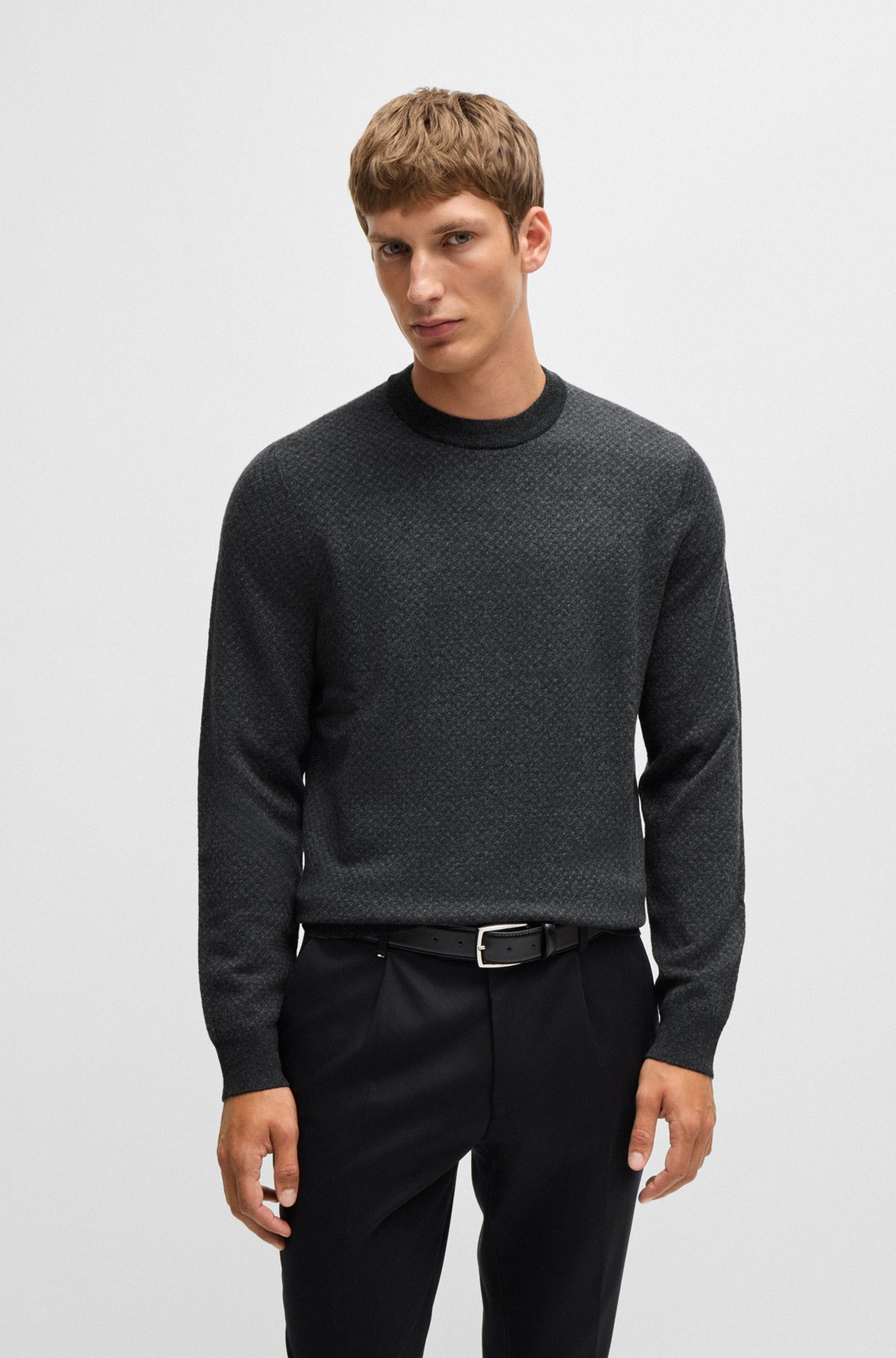 CREW-NECK SWEATER IN WOOL - 2