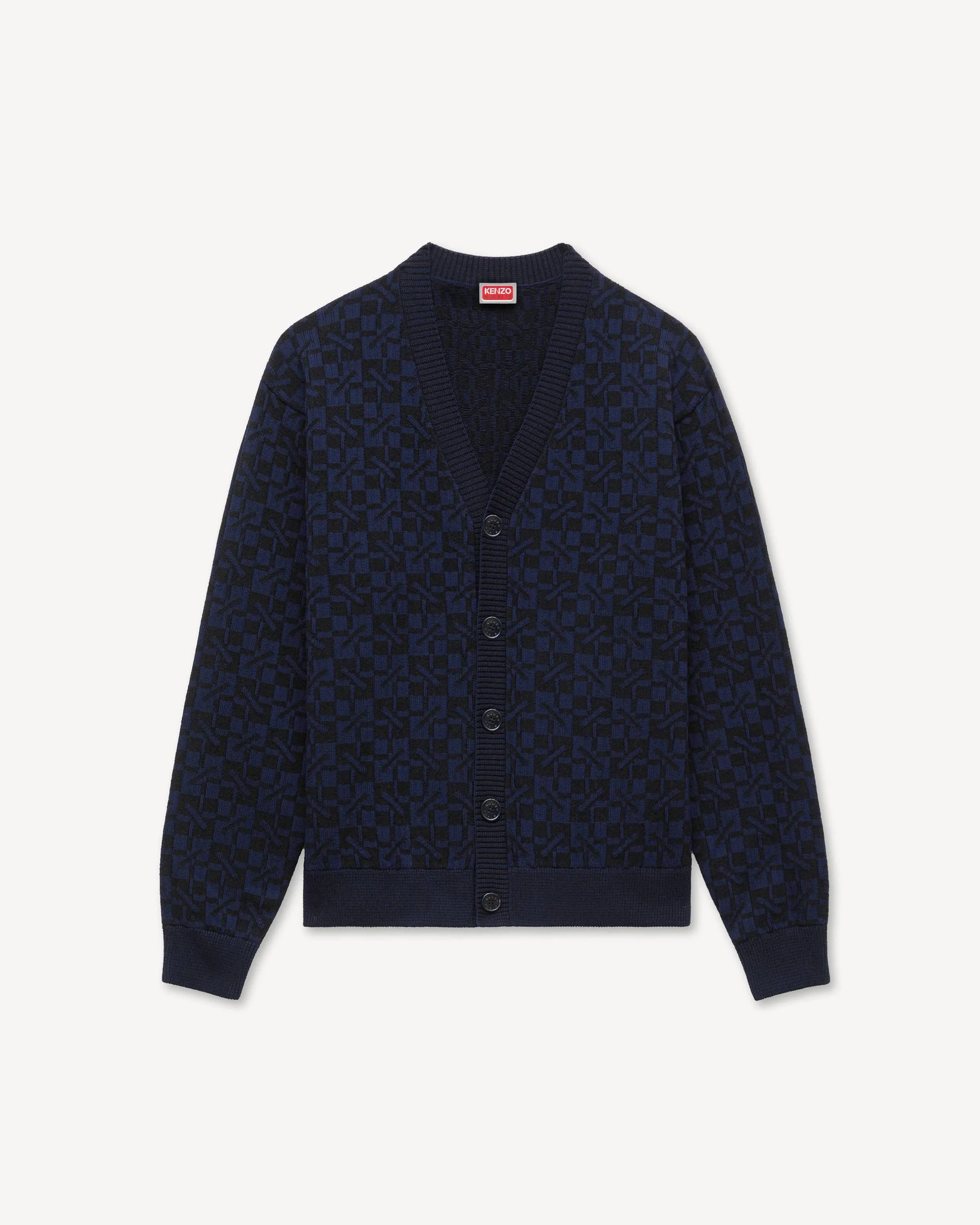 'Kenzogram' cardigan in cotton - 1