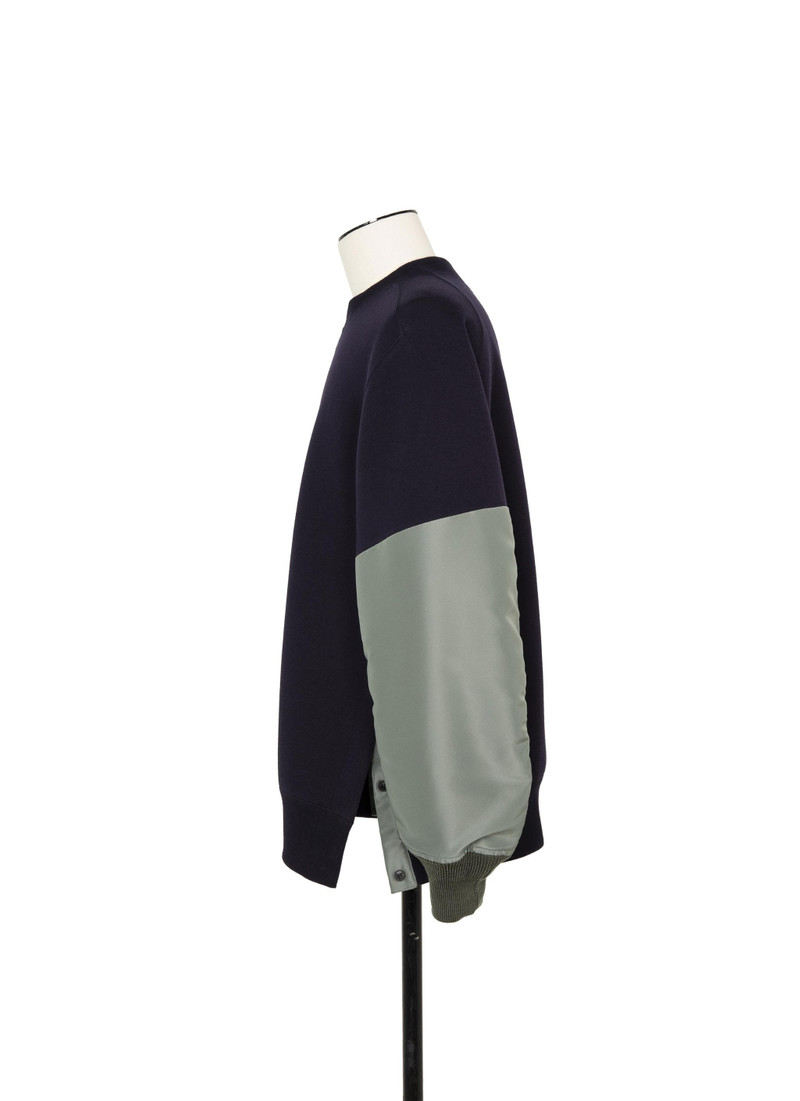 Nylon Twill x Sponge Sweat Pullover 3