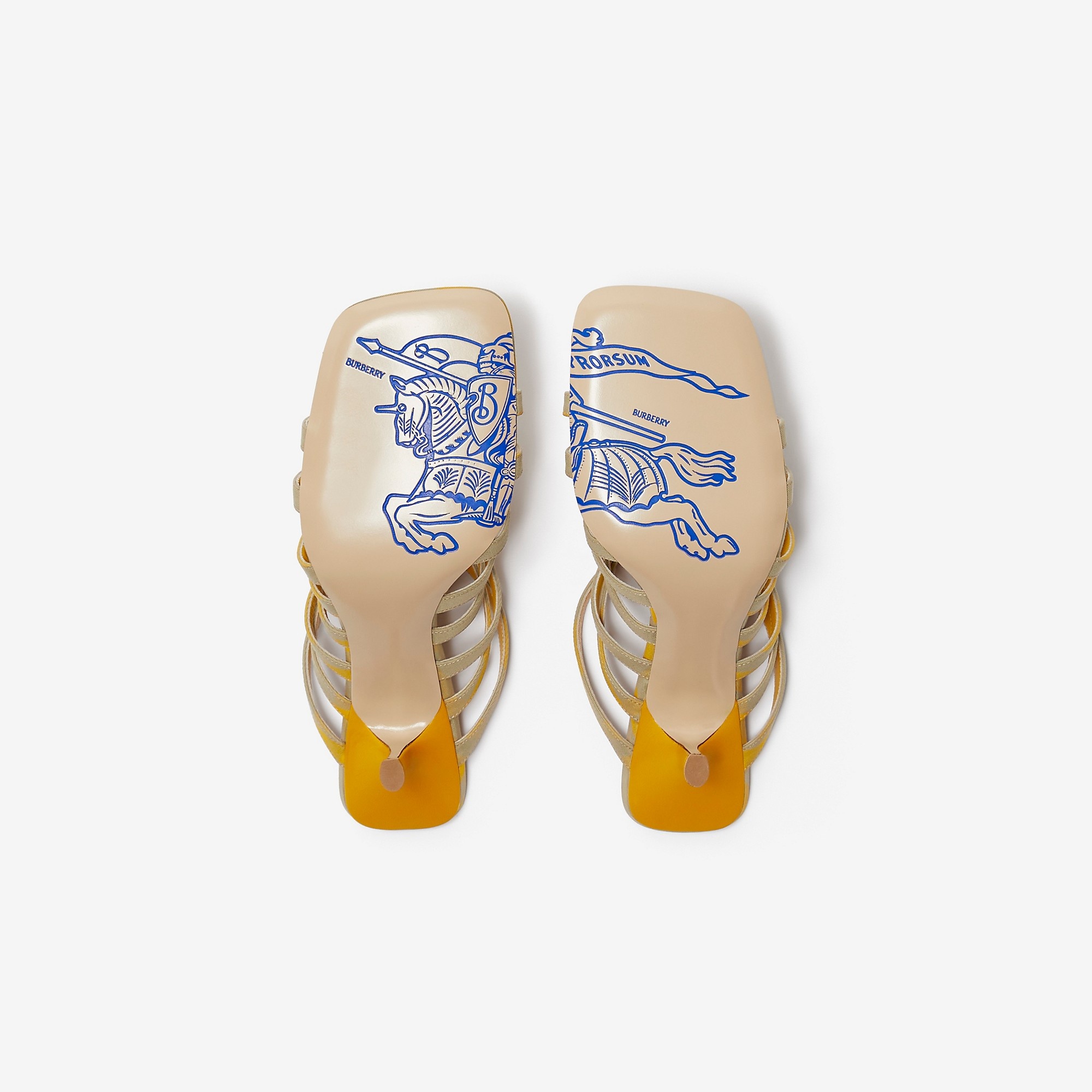 Check Cotton Step Sandals - 6
