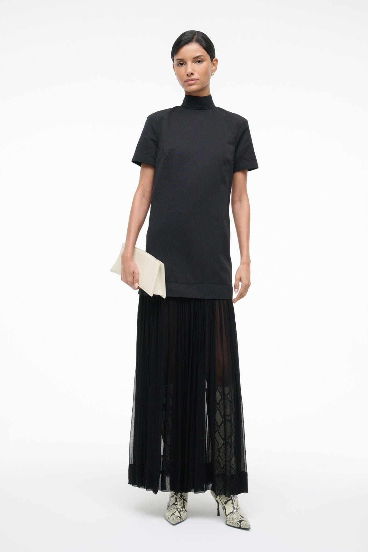STAUD PIA DRESS BLACK - 2