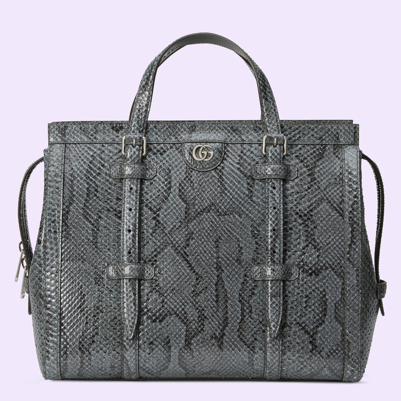 Python medium tote bag with Double G 1