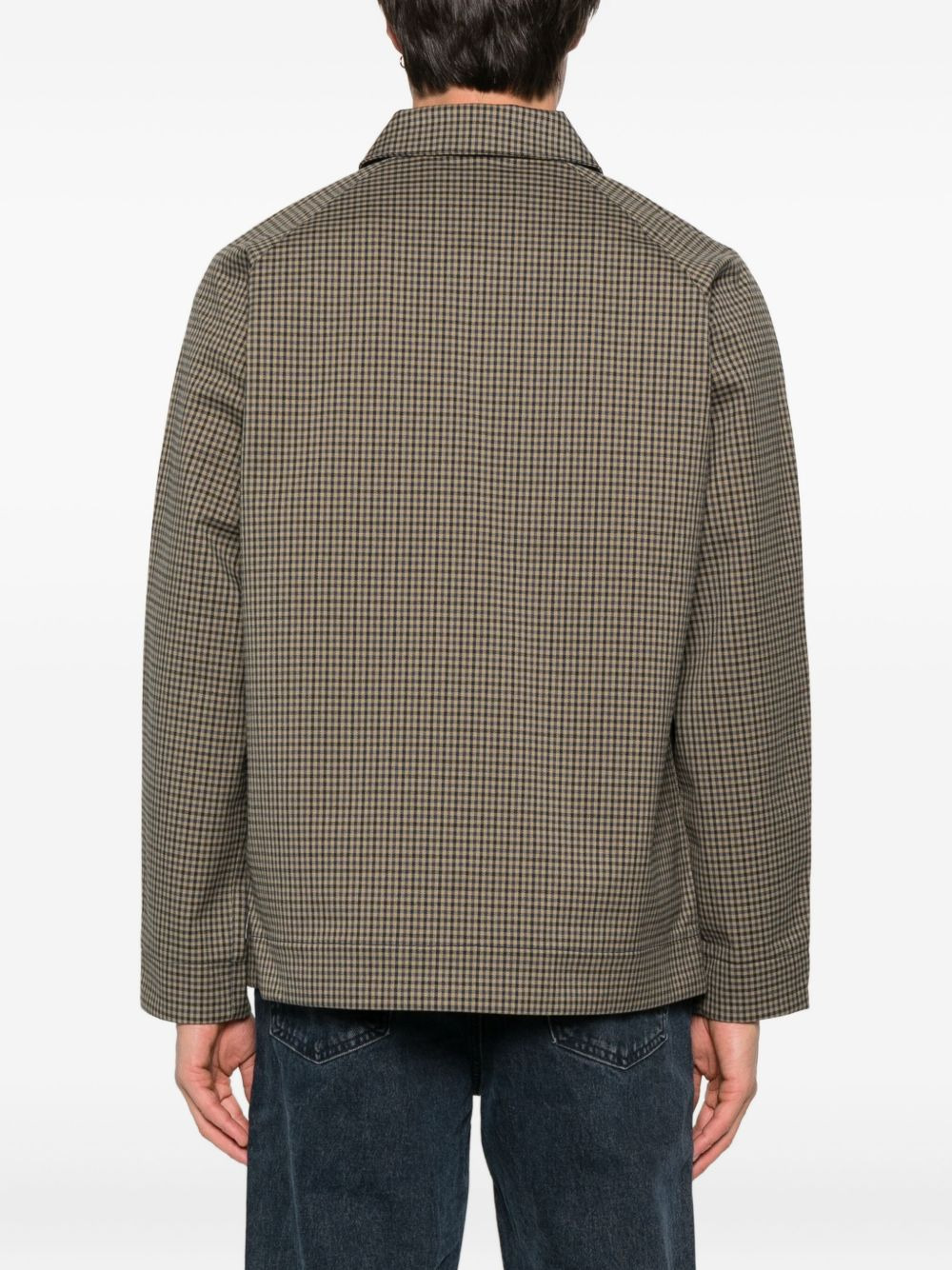 checked shirt jacket - 4