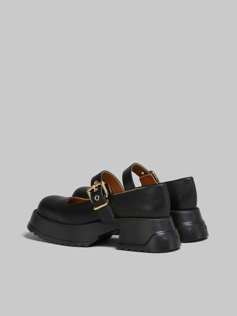 Marni BLACK LEATHER MARY JANE WITH PLATFORM SOLE outlook