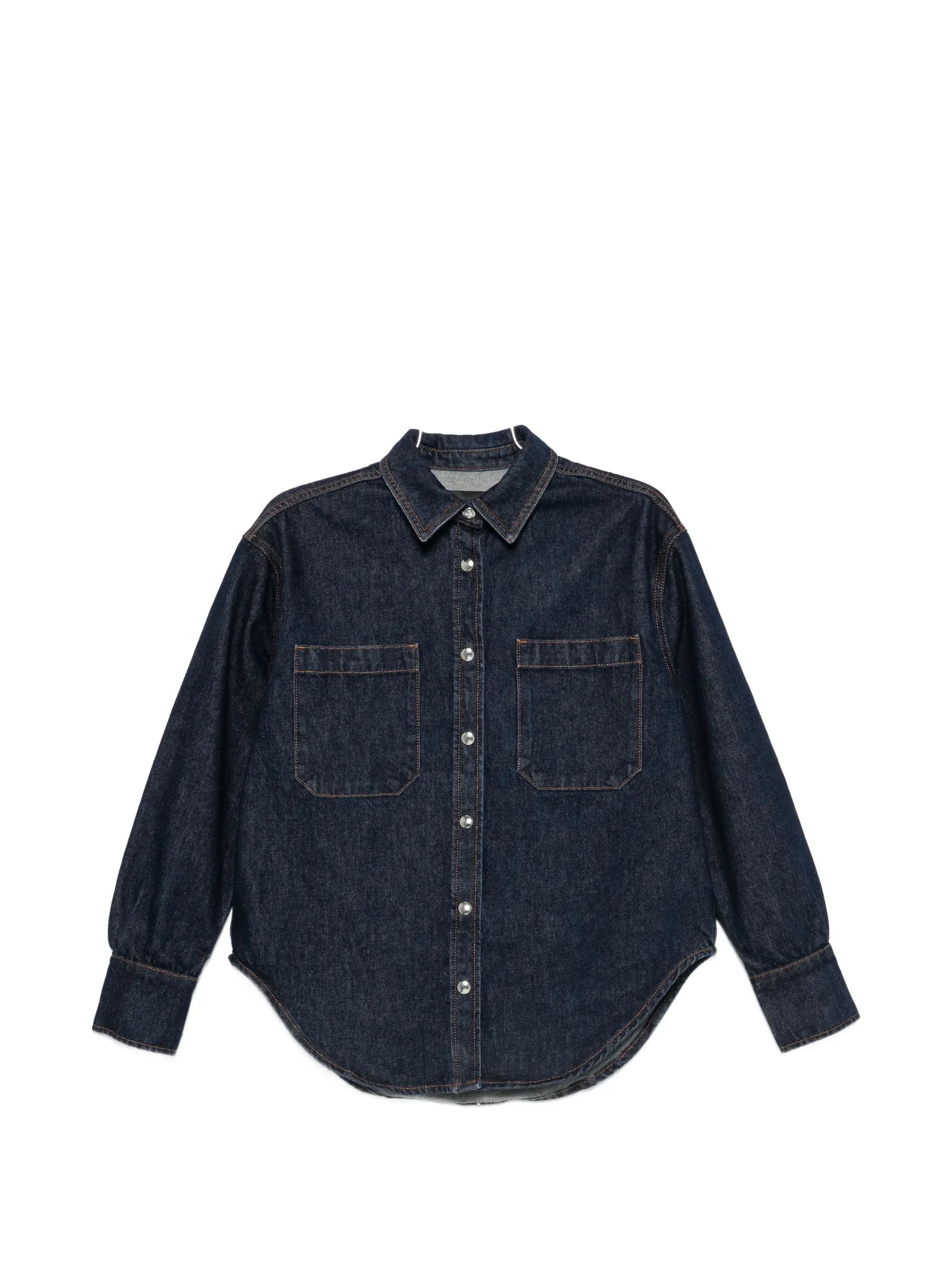 Anine Bing Samy Contrast-stitch Denim Shirt - 1