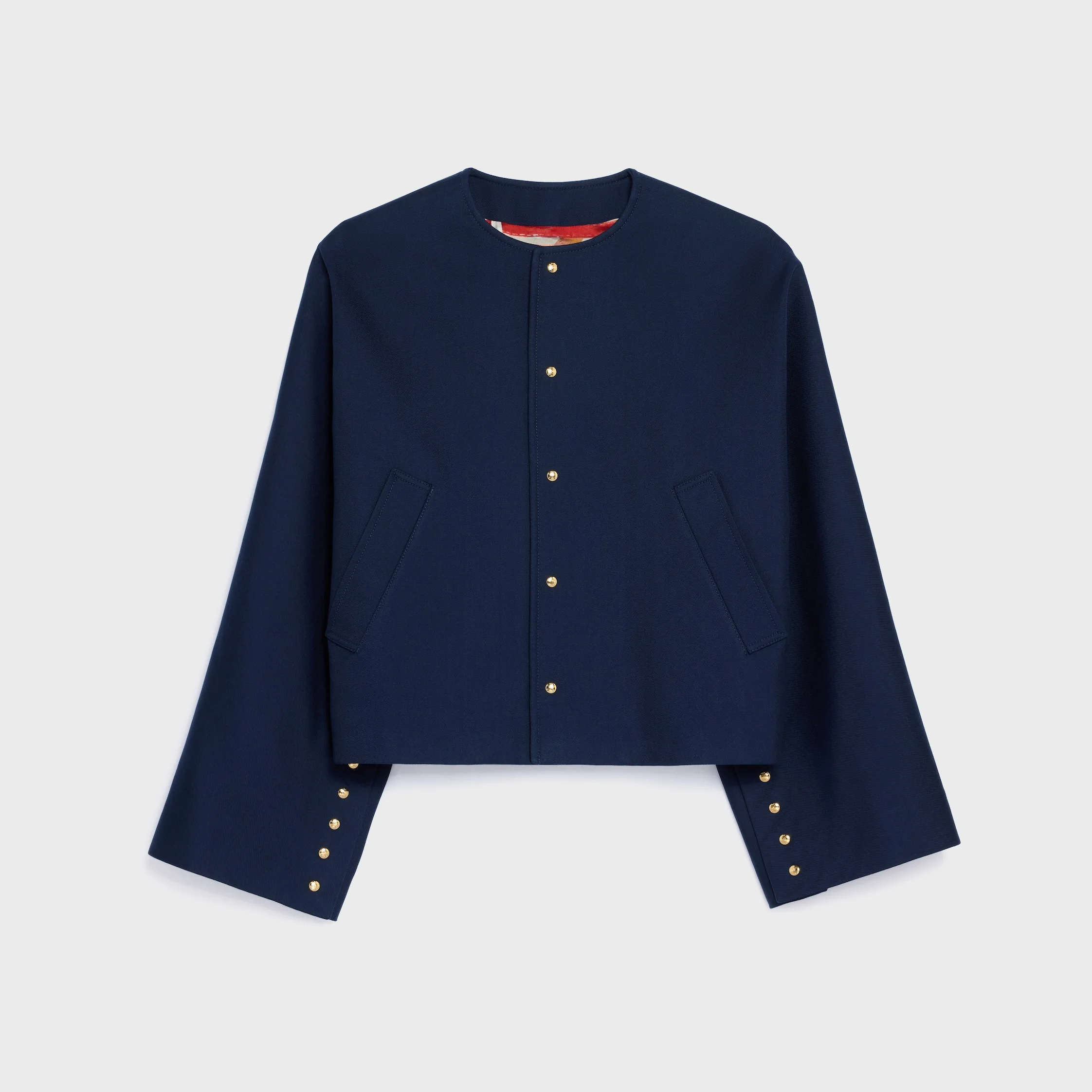 cardigan jacket IN cotton gabardine - 1