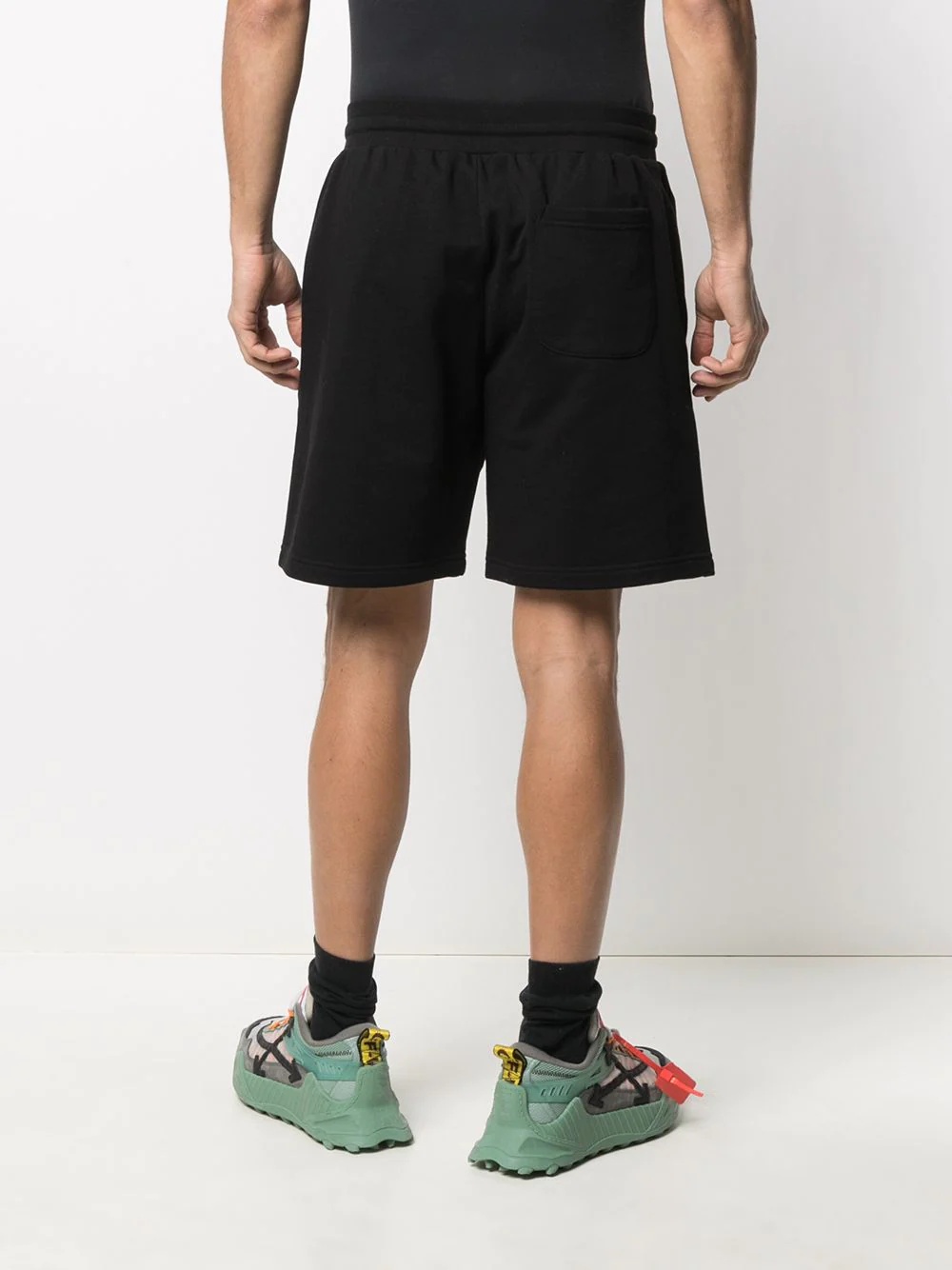 logo-print track shorts - 4