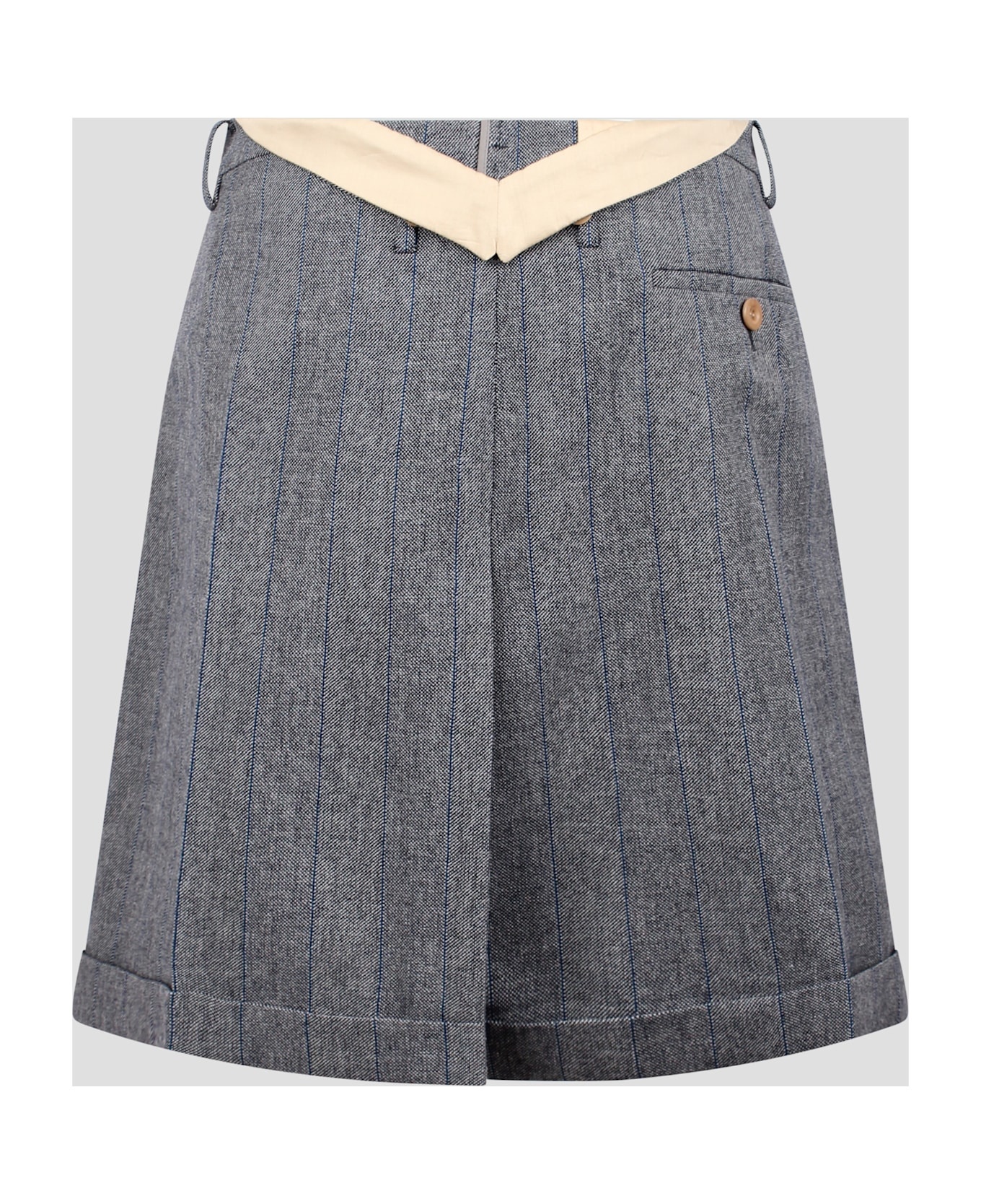 【関税&送料込】Prada Pinstriped Wool Skirt With Belt Prada Prada Pinstriped Skirt With Belt | italist | REVERSIBLE