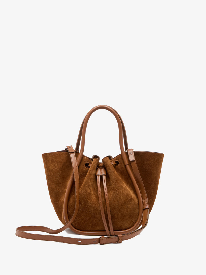 Proenza Schouler Small Ruched Tote in Soft Suede outlook