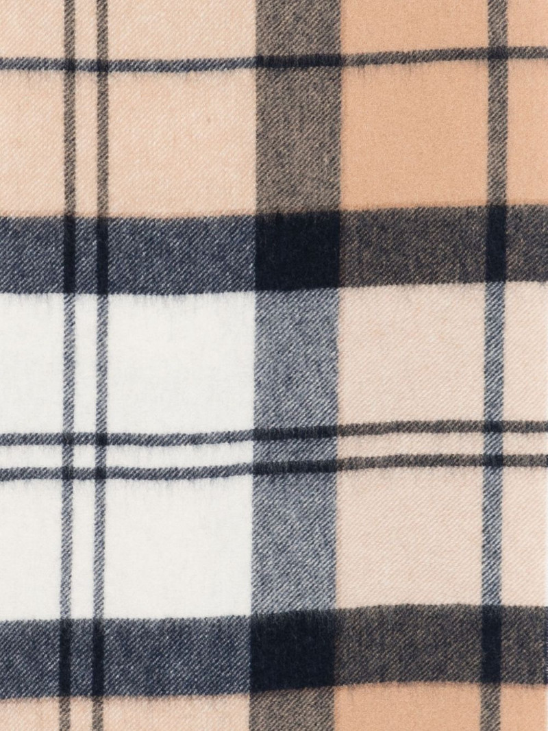 Barbour tartan fringed cashmere scarf outlook