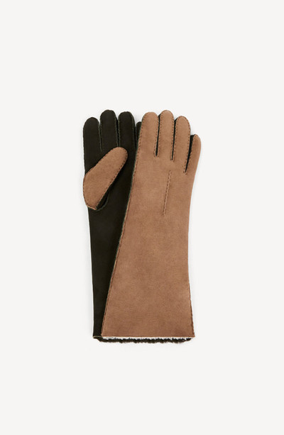 KENZO Two-toned fur mittens outlook