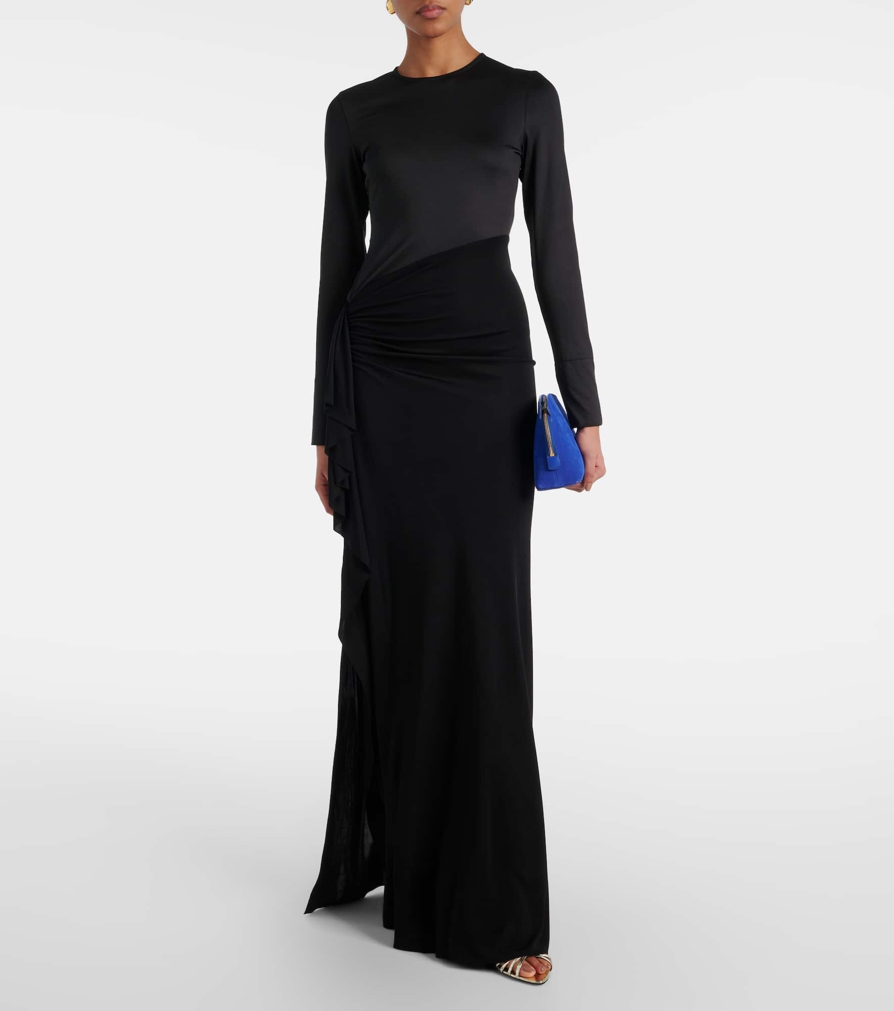 Gathered jersey gown - 2