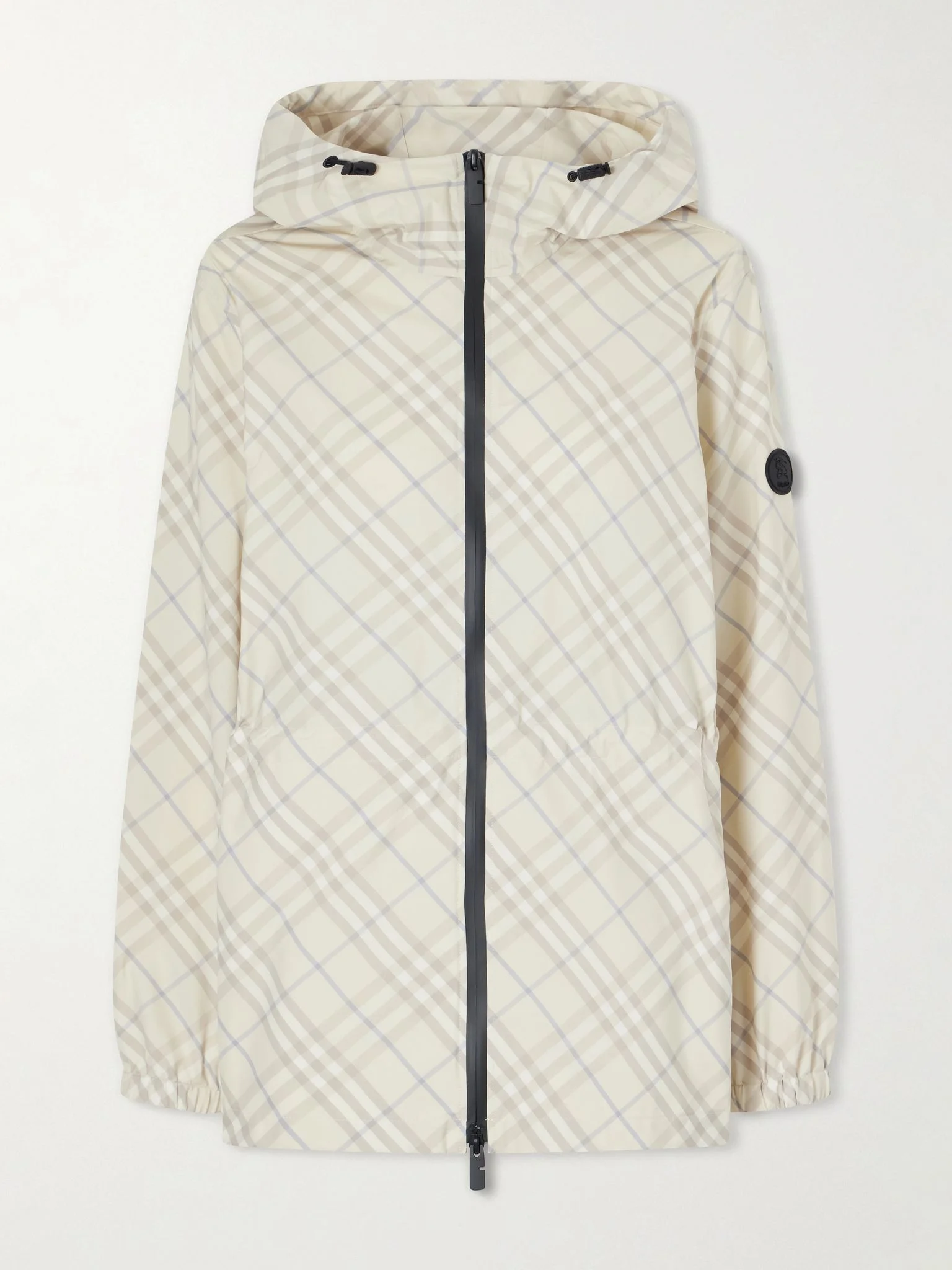 Checked shell jacket Beige - 1