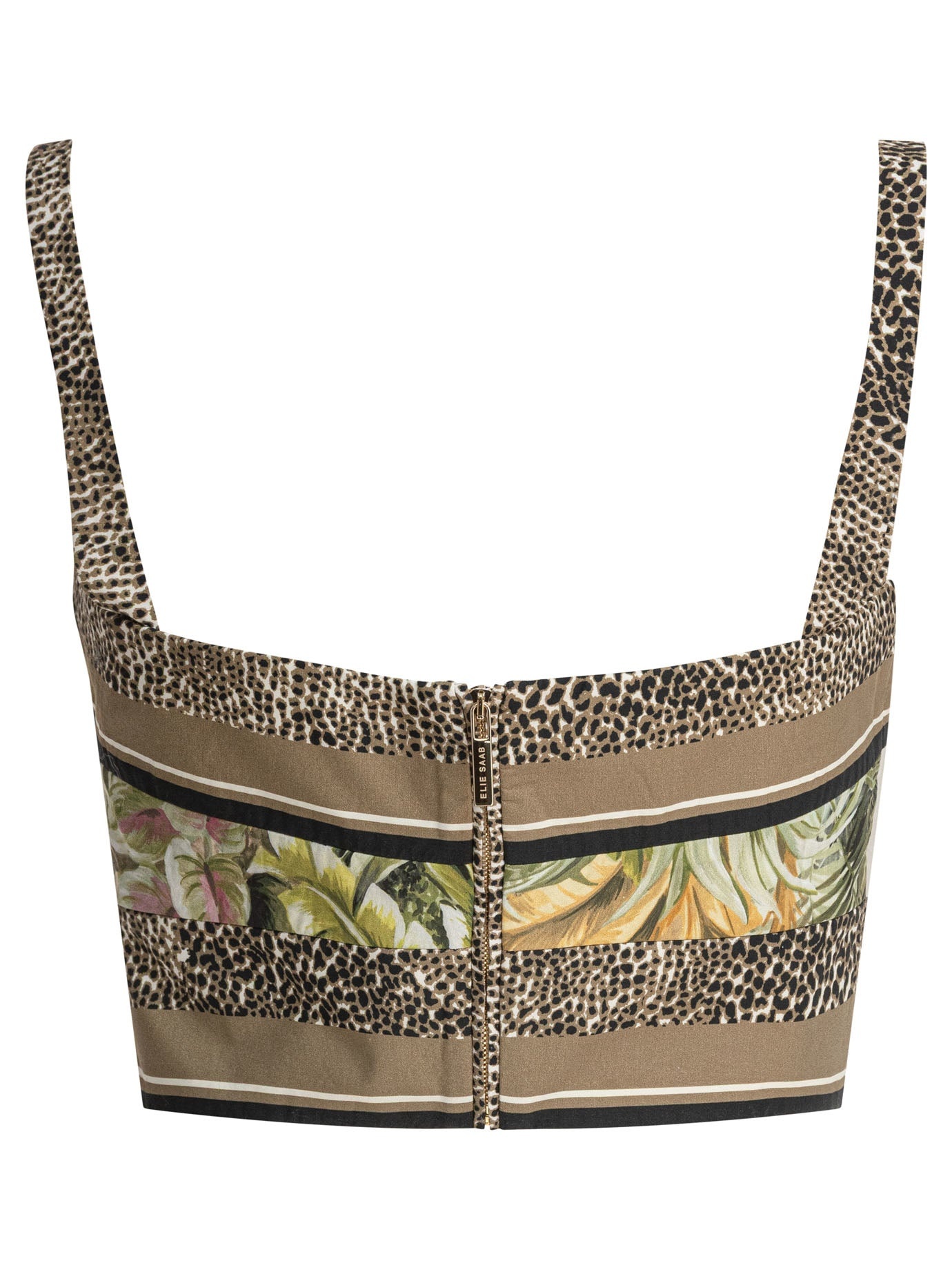 Elie Saab Printed Cotton Crop Top Foulard38 Printed Cotton - 2