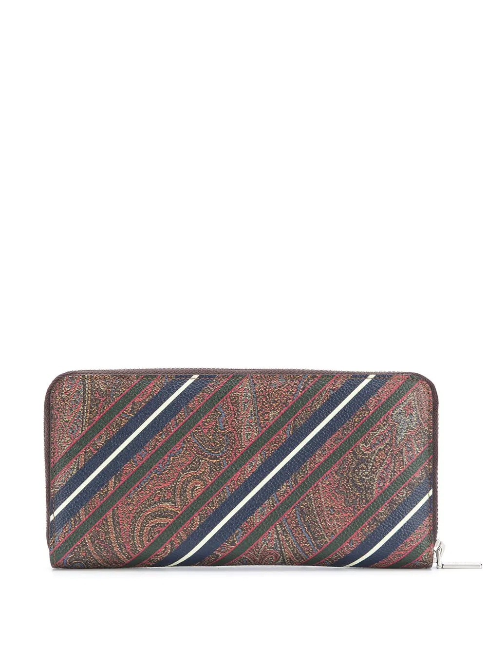 striped paisley-print continental wallet - 2