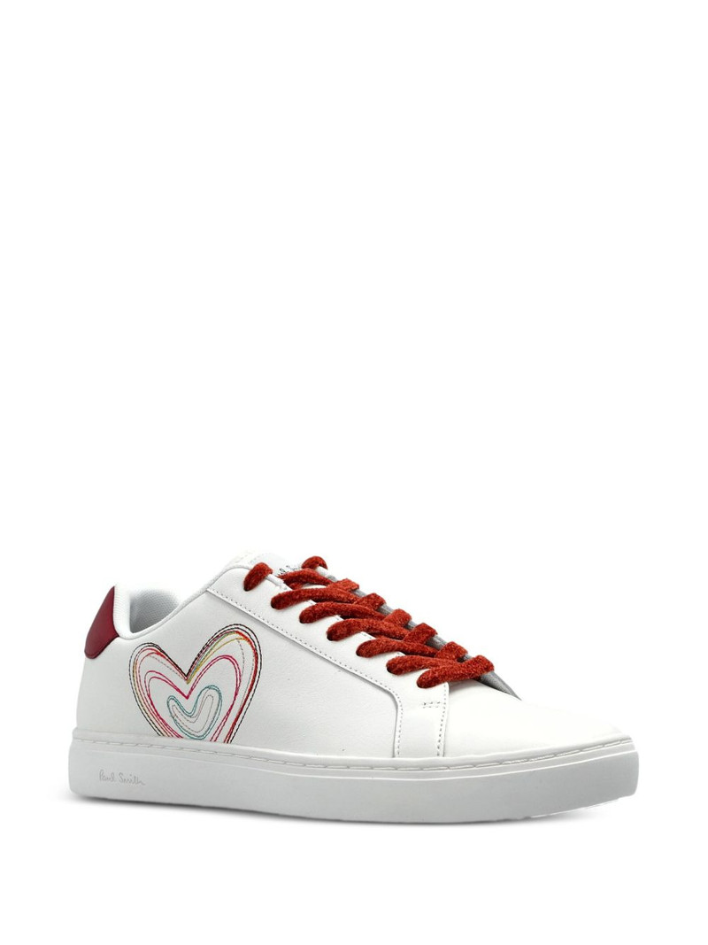 Paul Smith heart-print leather sneakers outlook