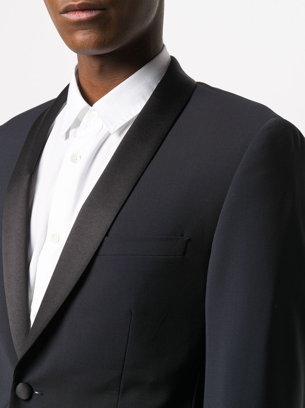 shawl-lapel tuxedo jacket - 5