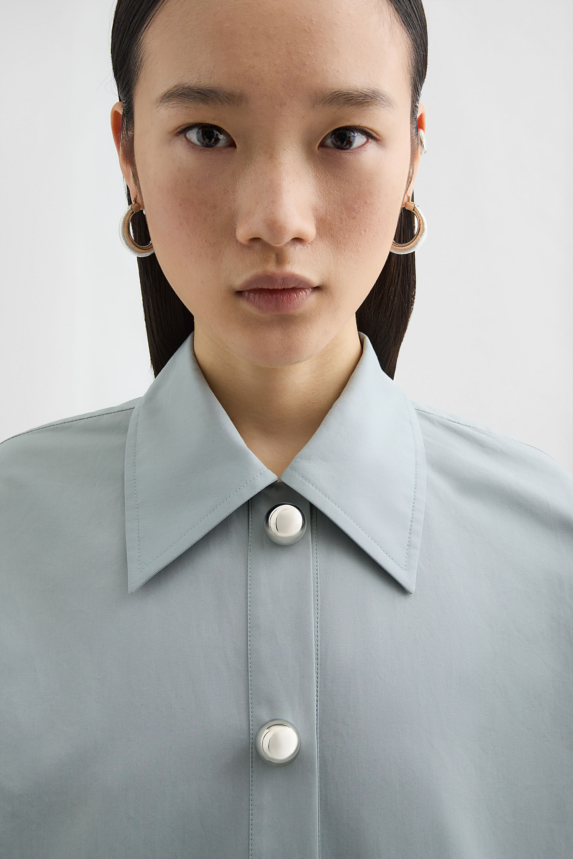 Cotton Poplin Polo Dress - 6