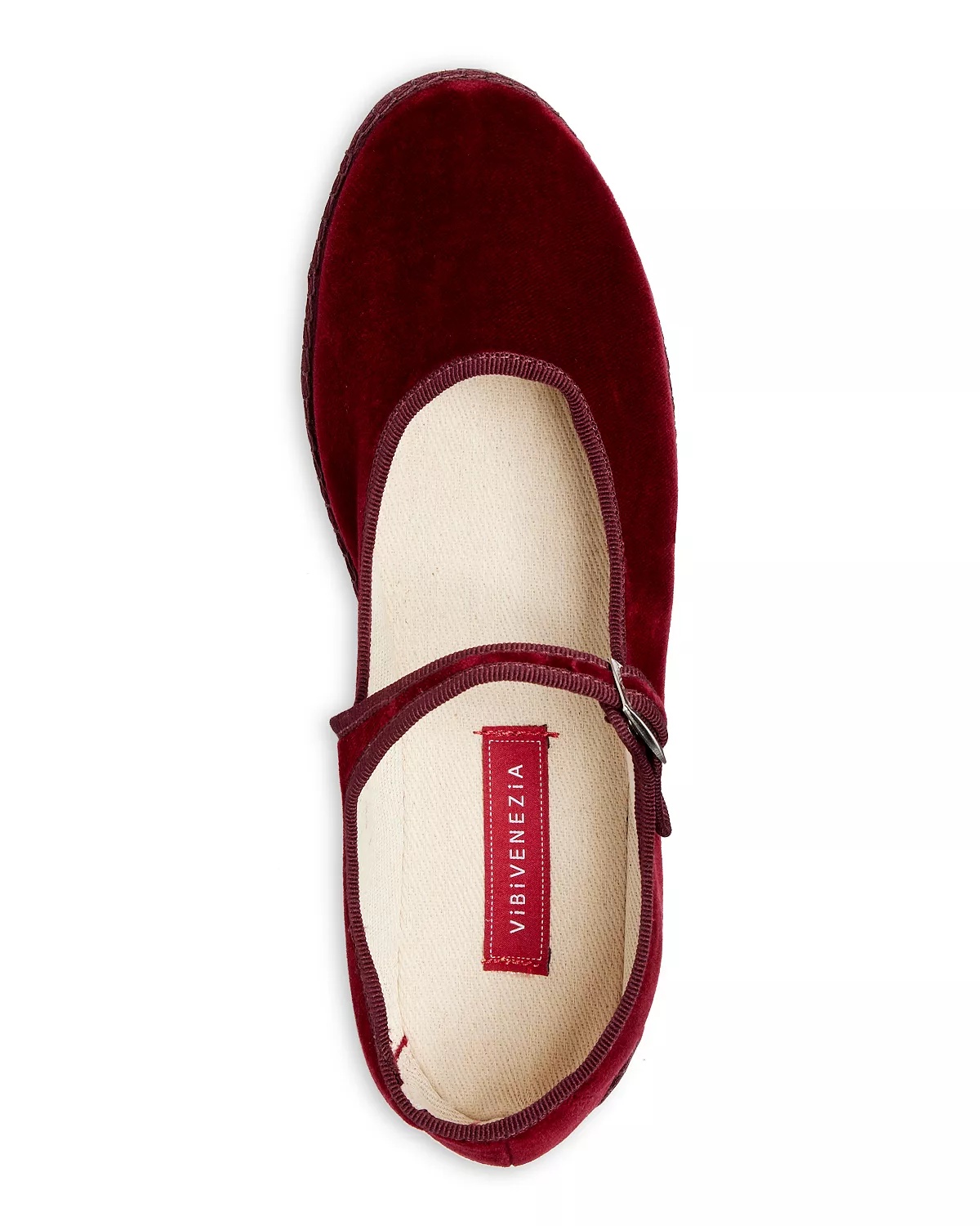 Women's Mary Jane Velvet Ballet Flats - 3