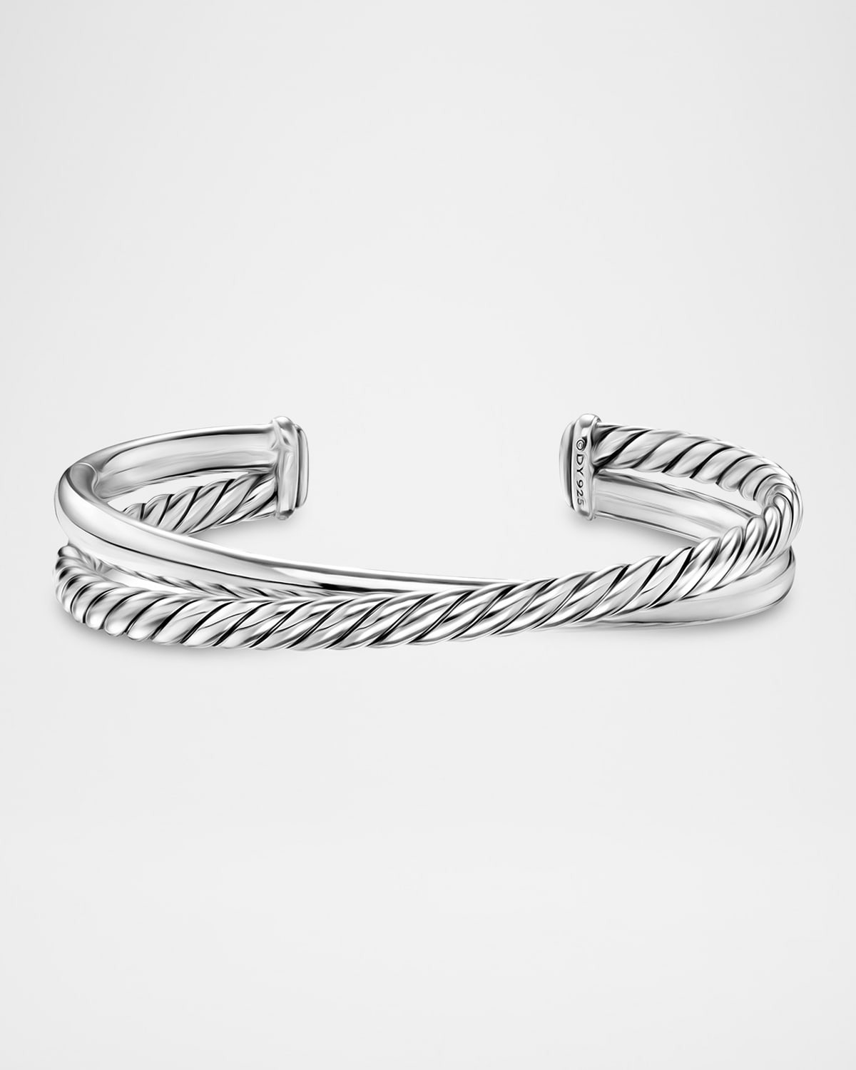 Crossover 2 Row Bracelet in Silver, 11mm - 5