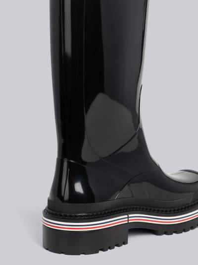 Thom Browne Molded Rubber Stripe Mid Calf Rain Boot outlook