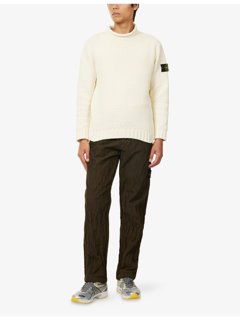 Chenille Crewneck Cotton-Knit Jumper - 2