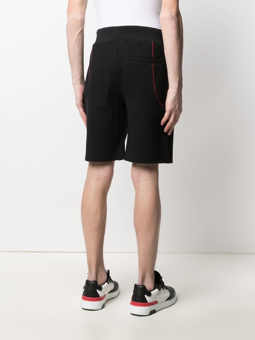 pipe-detail track shorts - 4