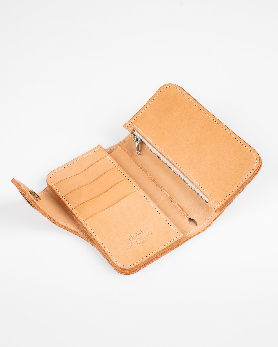 OGL BRAVE HORSEHIDE CONDOR MID WALLET - NATURAL - 3