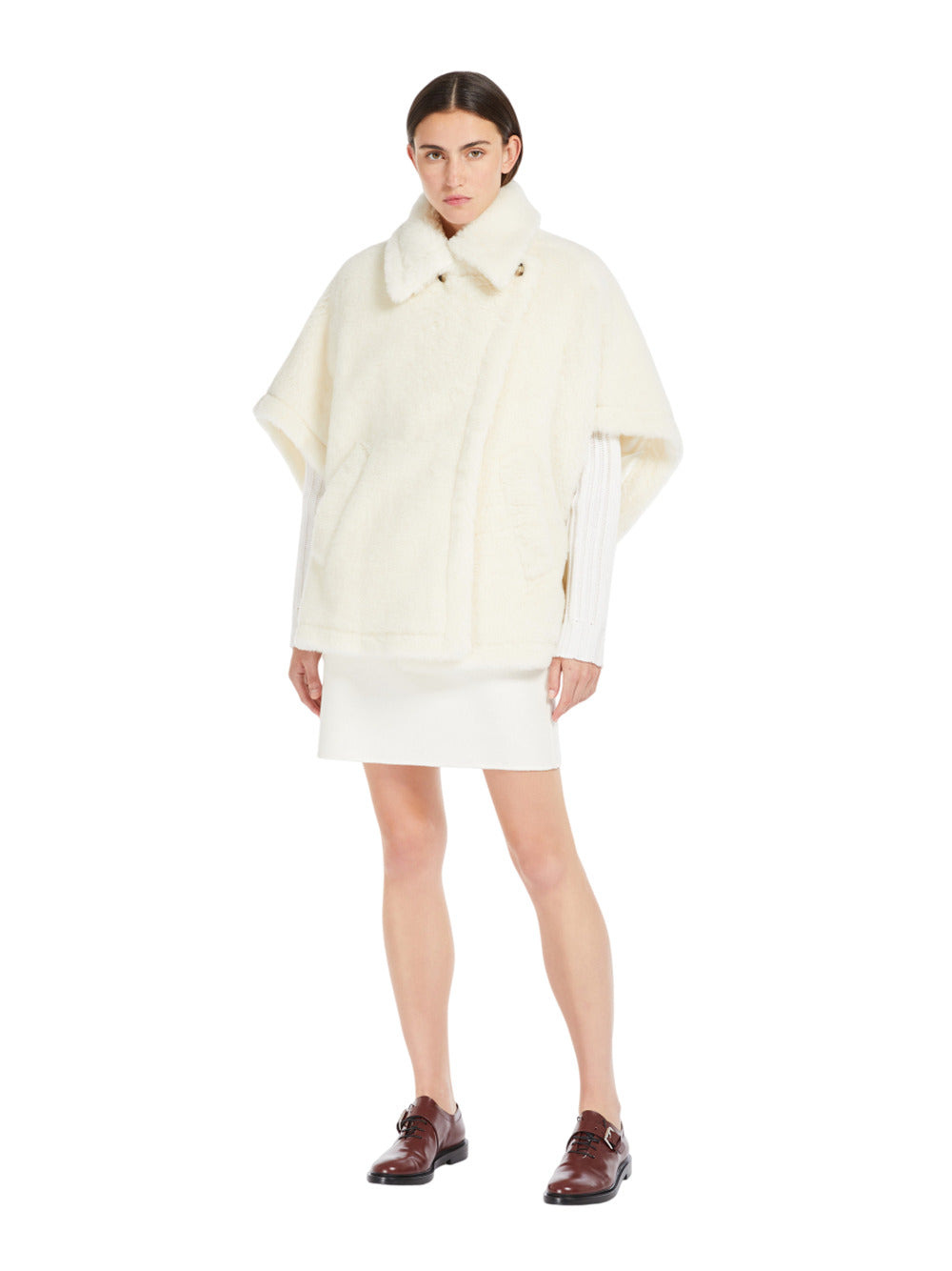 Alpaca And Wool Teddy Cape - 2
