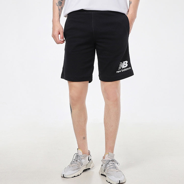 New Balance Essentials Stacked Logo Shorts 'Black' AMS03558-BK - 3