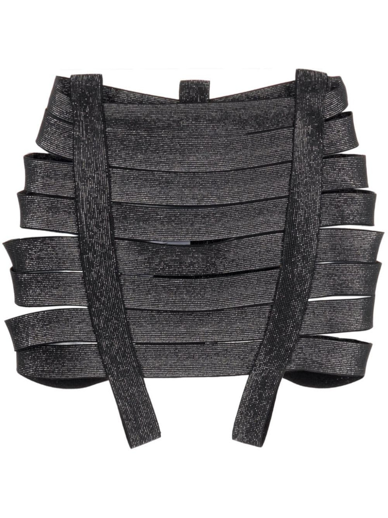 bandeau harness mini skirt 1