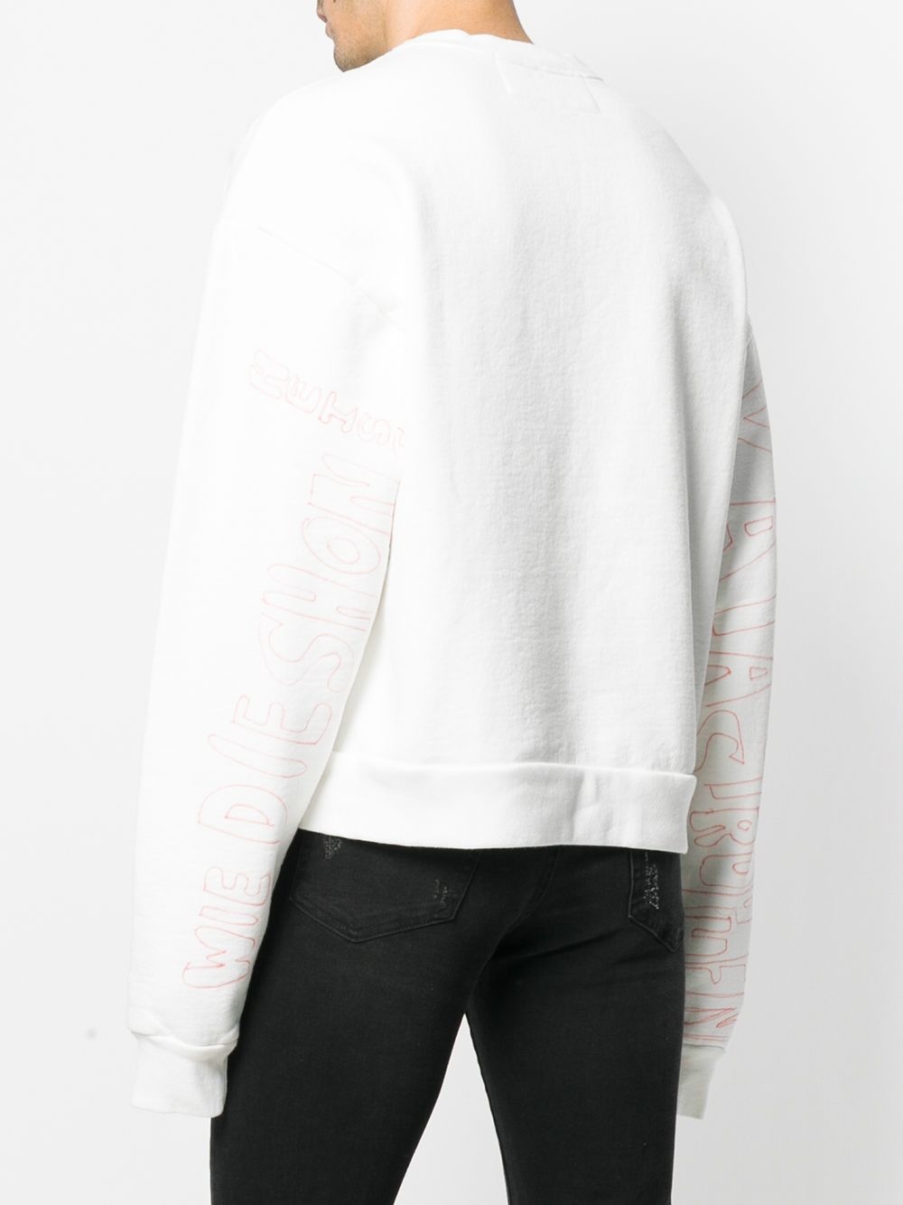 sketch print sweatshirt - 4