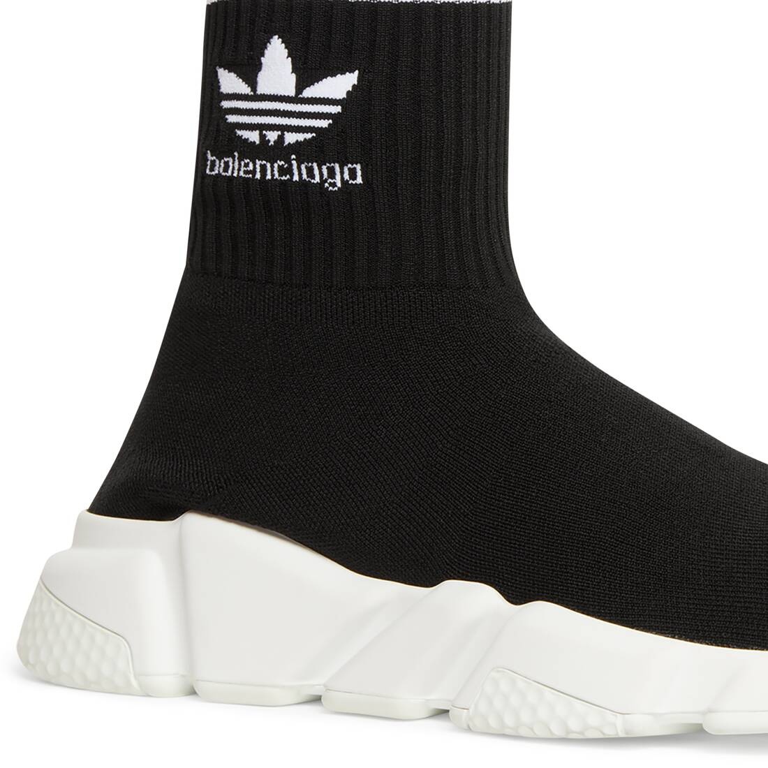 Men's Balenciaga / Adidas Speed Sneaker in Black - 8