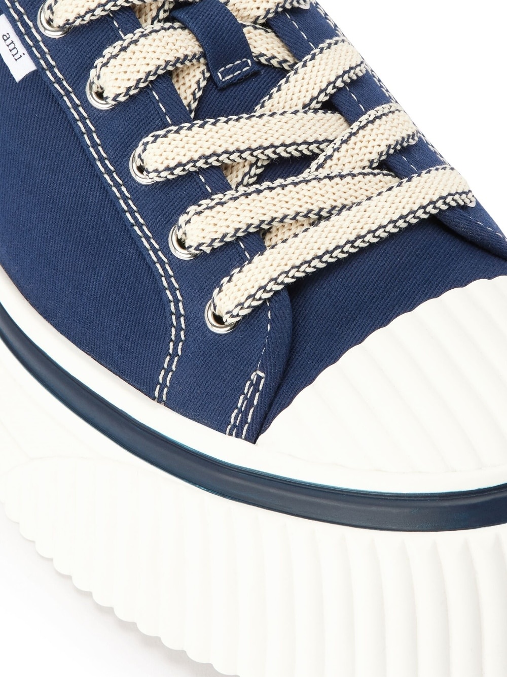platform lace-up low-top sneakers - 5