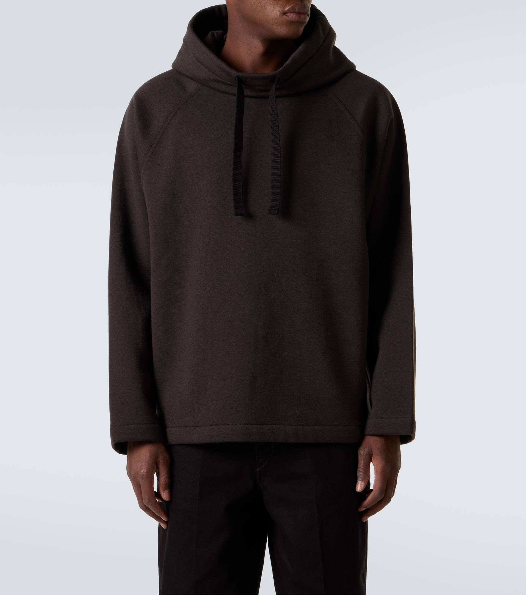 Wool and cotton hoodie - 3