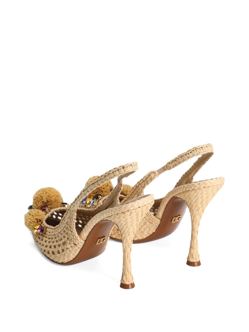 105m pompom-detail pumps - 3