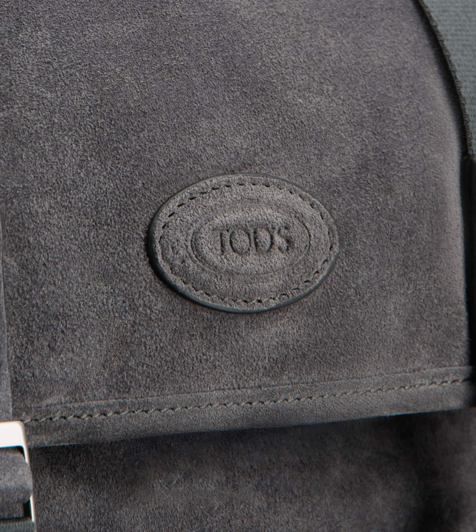 BACKPACK IN SUEDE MEDIUM - GREY - 5