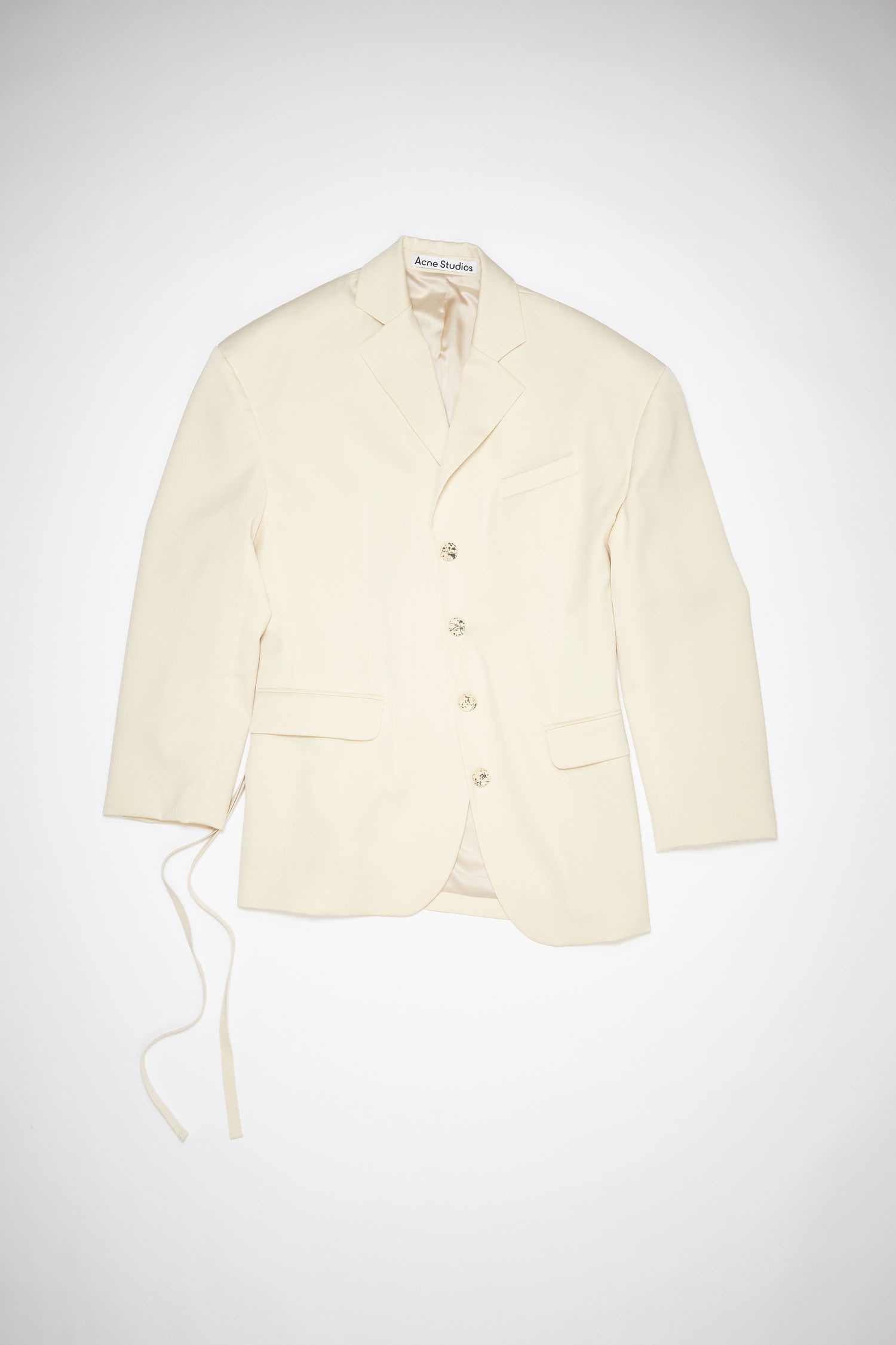 Belted suit jacket - Oat beige - 1