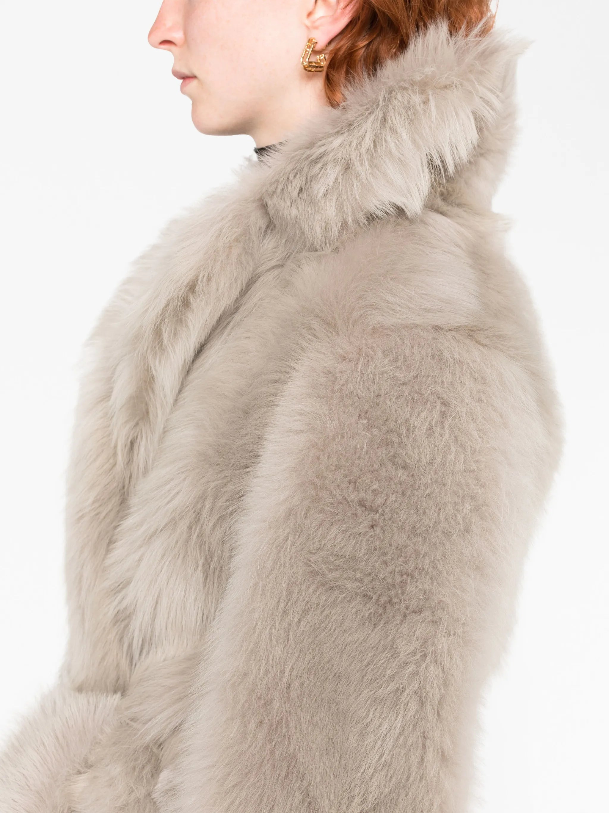 single-breasted belted coat - 2