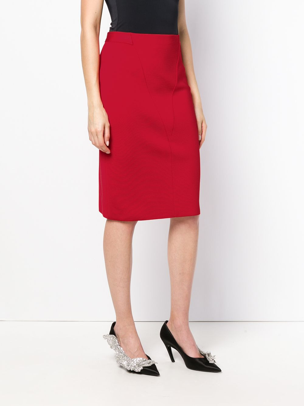 V front pencil skirt - 3