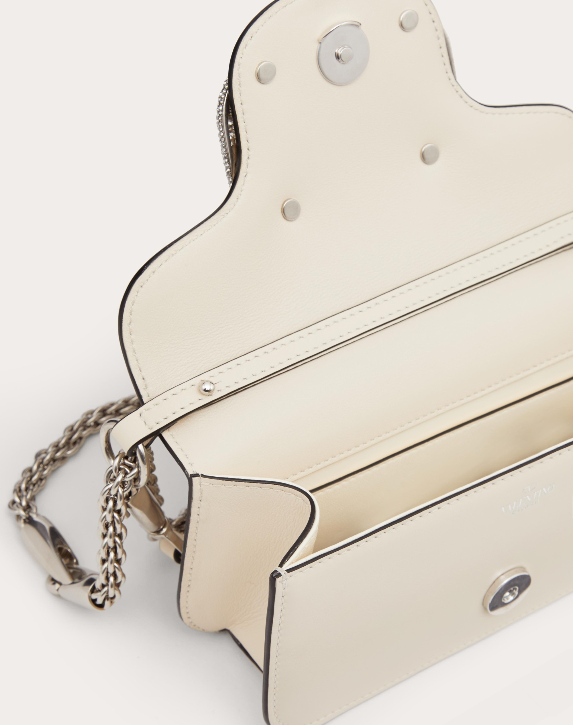 VALENTINO GARAVANI LOCÒ SMALL SHOULDER BAG WITH JEWEL LOGO - 6